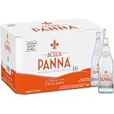 Aqua Panna Natural Spring Water 500 mL 16.9 Fluid Ounce Glass Bottles (12 Pack) &ndash; Premium Still Water Imported from Italy &ndash; Packaged by Voodoux Sales&trade;