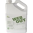 Nisus Web Out Cobweb Eliminator and Repels Spiders, Ants, Mosquitoes, Cockroaches, Aids in Web Control, Ready-to-Use Biodegradable Spray, 1 Gallon