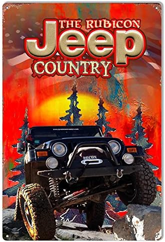Victory Vintage Signs Rubicon Jeep by Artist Phil Hamilton 12x18