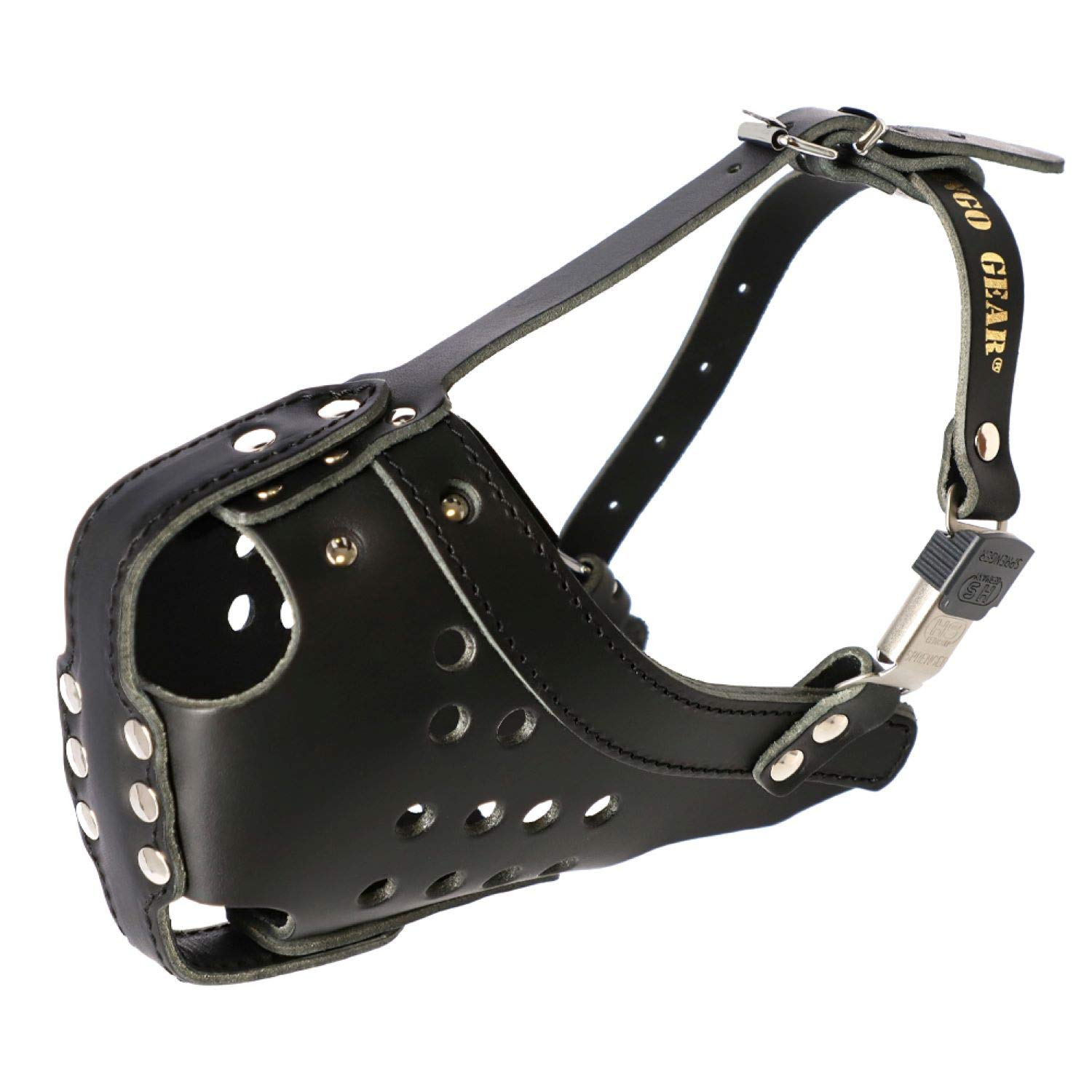 DINGO GEAR Dog Training Muzzle for Defence, Training and Service HQ Leather Handmade Lightweight S03031
