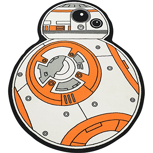 Robe Factory Star Wars White BB-8 Cut Out Rug 52.5" x 39"