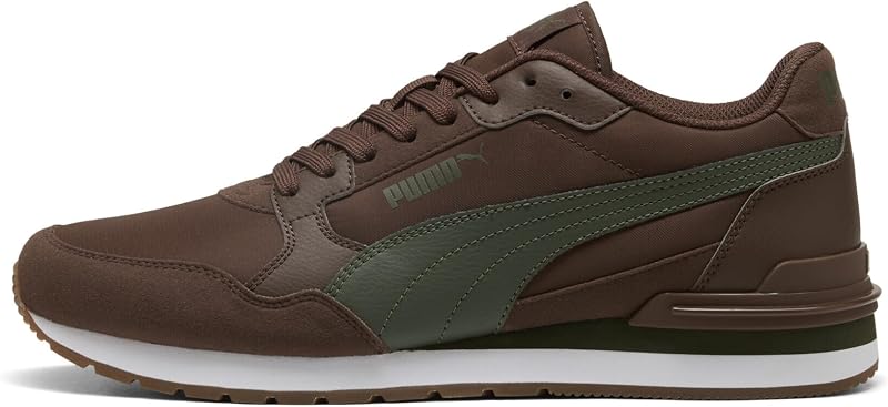 Erwachsene ST Runner v4 Nylon Sneakers 41, Chestnut Brown Moss Veil White Gum Green
