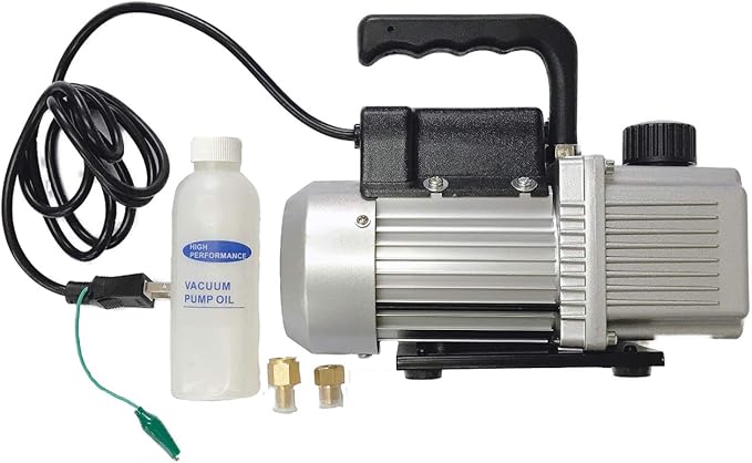 Amazon Co Jp 真空ポンプ 超強力真空引き 自動車 ルームエアコン修理用 電動真空ポンプ 逆流防止付 車 バイク