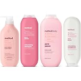 Method Pure Peace, Body Lotion 14 Fl Oz, Body Wash 18 Fl Oz, Volumizing Shampoo 14 Fl Oz, Volumizing Conditioner 13.5 Fl Oz (Variety Pack)
