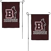 Desert Cactus Brown University BU Garden Flag – 19 x 12 inch Brown Bears Banner, For Outdoor Display and Events (Design C)