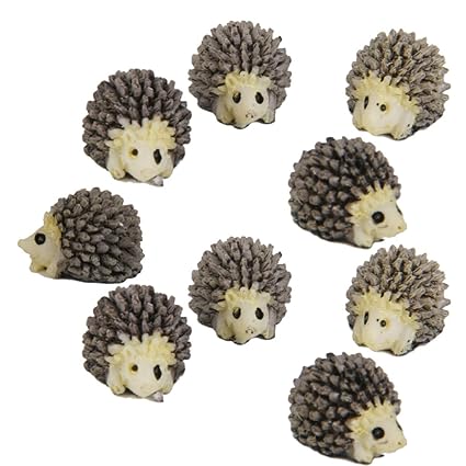 Generic 10pcs Miniature Dollhouse Bonsai Fairy Garden Landscape Hedgehog Decor