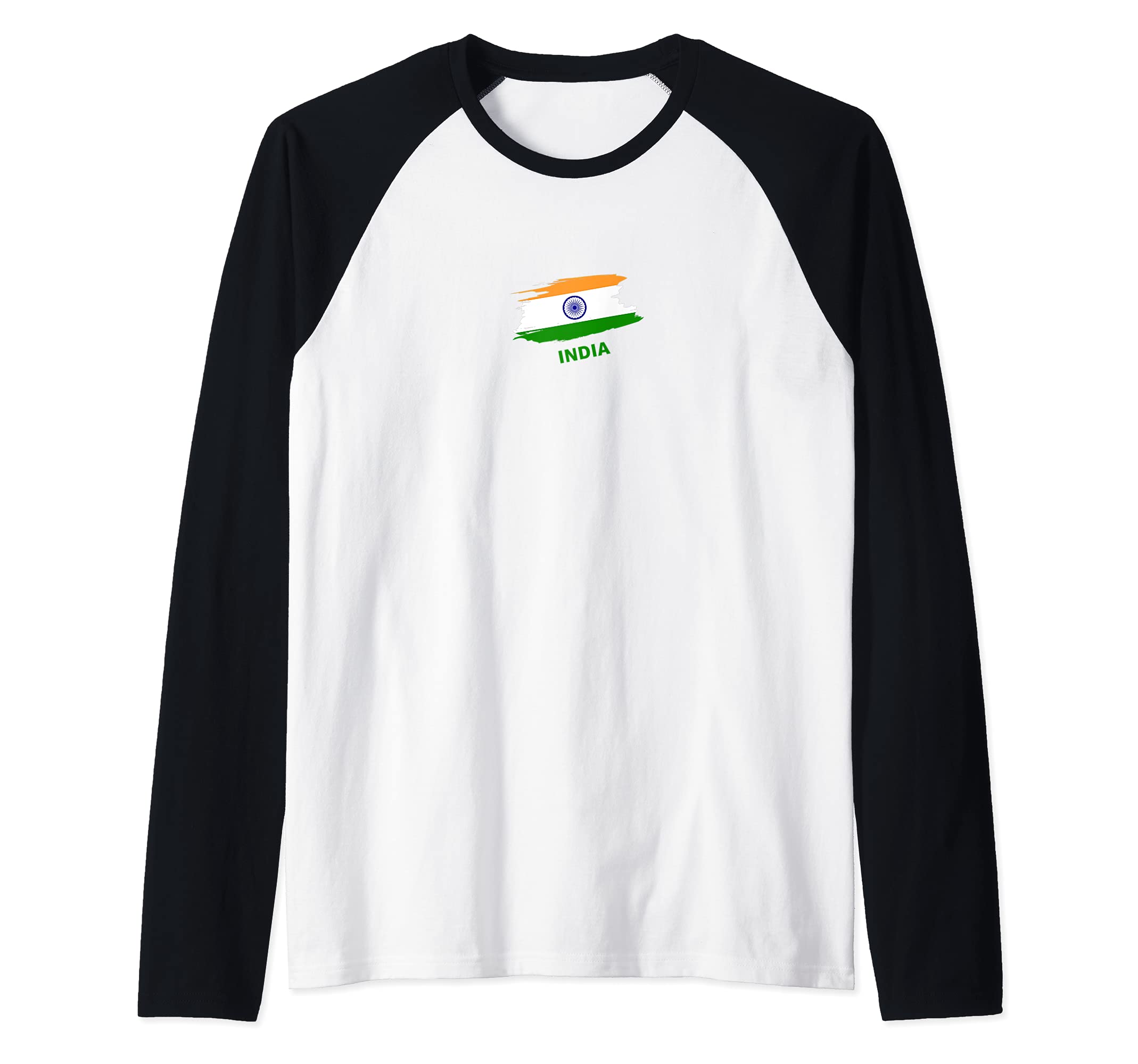 Flag India Raglan Baseball Tee