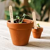 KINGLAKE 50Pcs Wooden Plant Labels with Marker Pen 15x1.6cm Garden Tags view 6