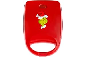 Uncanny Brands Dr. Seuss The Grinch Single Sandwich Maker - Dr. Seuss Kitchen Appliance