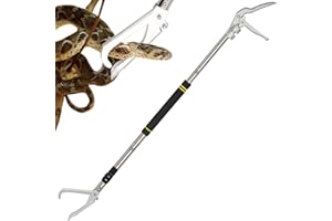 Snake Grabber Tool, 69 inch Snake Tongs for Rattlesnakes Reptile Pliers Feeding Pliers Snake Pole Snake Hook Heavy Duty Snake