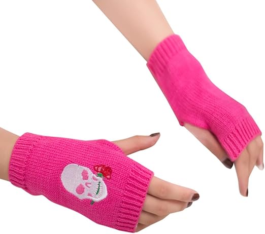 hot pink winter gloves