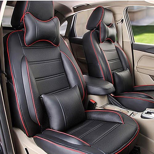 AutoDecorun Perforated Leatherette Automotive Custom Fit Seat Covers