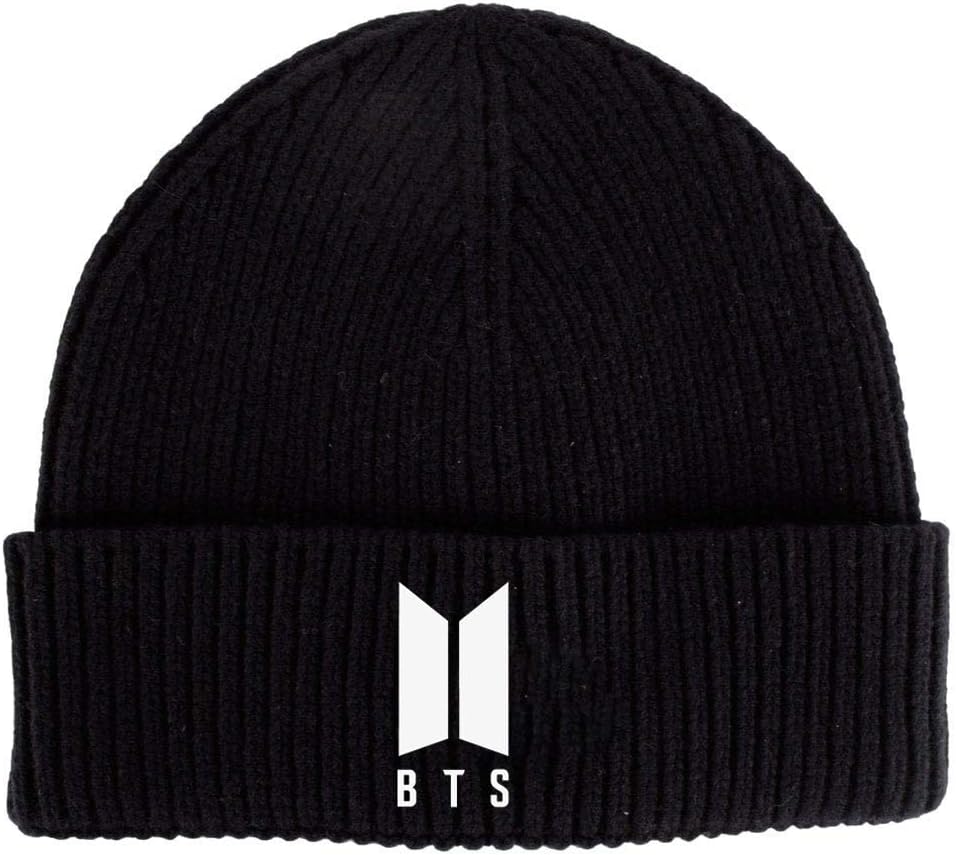 BTS Printed Woolen Beanie Cap for Men