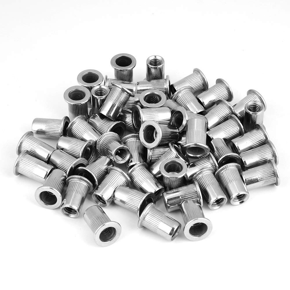 Rivet Nut - 200pcspcs Threaded Insert M3, M4, M5, M6 304 Stainless Steel Blind Rivet Nut Set