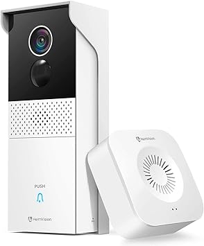 Amazon Heimvision ワイヤレステレビドアホン 1080p Hdインターホン 無線wifi スマホ対応 双方向音声 暗視機能 動体検知 Ip65防塵防水 工事不要 日本仕様 Hmb1 インターホン チャイム