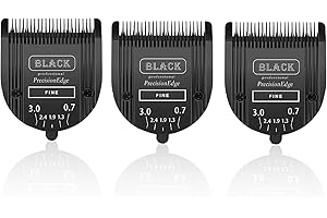 Sodaer Adjustable 5 in 1 Blades Compatible with WAHL Arco,Bravura .Chromado，Creativa，Figura Dog Clippers for Dogs Grooming(Black/3PC)