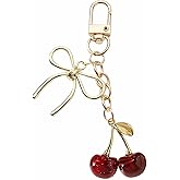 Halakesy Cute Cherry Keychains for Women Girls,Purse Bag Charms for Handbags,Car Key Chain Backpack Accessories