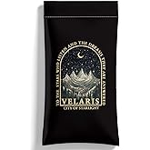 Eyeglasses Case & Sunglasses Case-PU Soft Squeeze Top Glasses Pouch for Men Women, Velaris City of Starlight Portable Anti-Scratch Eyewear Bag, Reading Glasses Bag-Leather Soft Sleeve