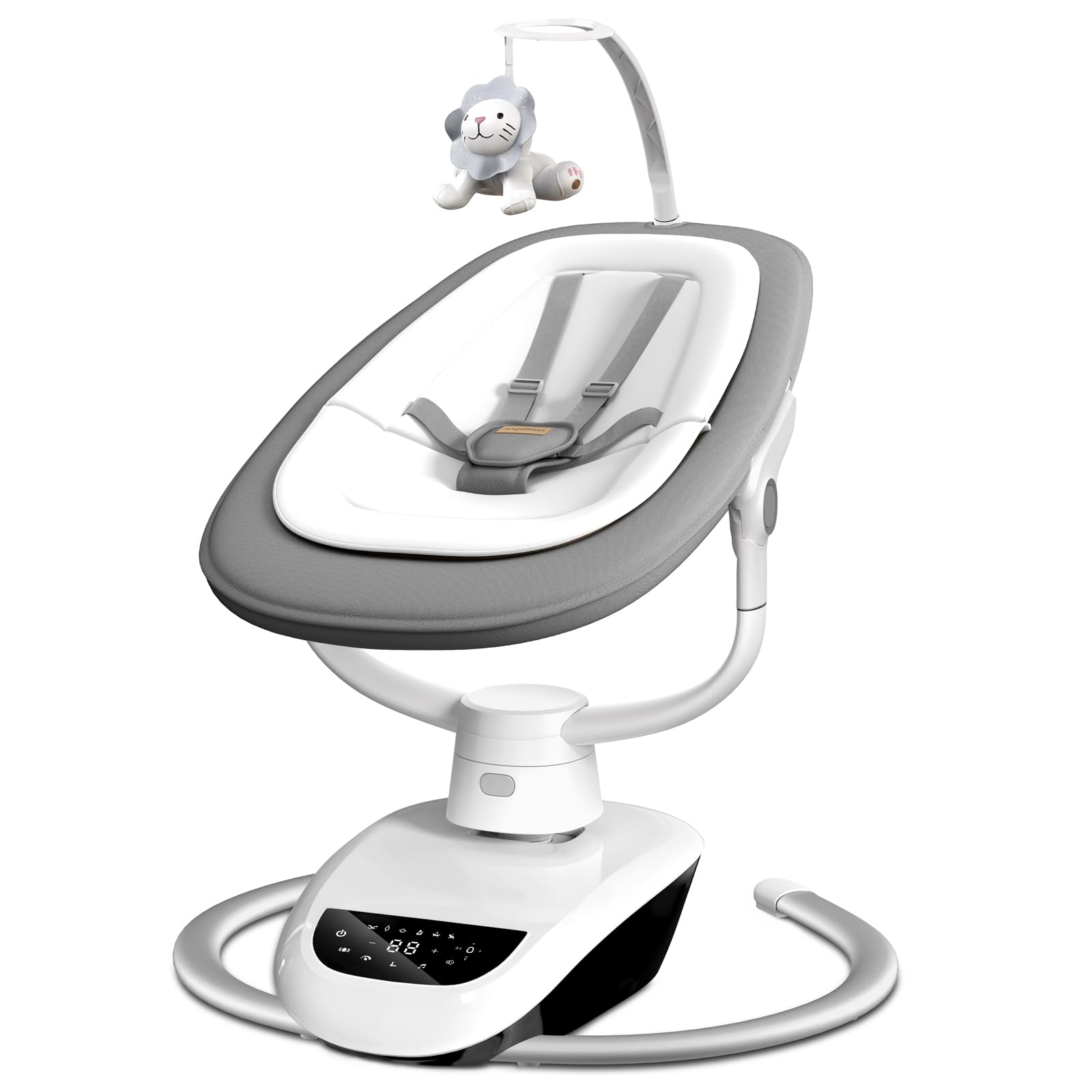 Photo 1 of ***PARTS ONLY***

Angelbliss Baby Swing with Custom Motion, 3D-Motion Electric Swing with 6 Unique Motions & 4-Speeds, Bluetooth Enabled, 13 Preset Lullabies (Grey)