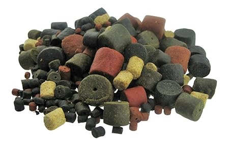 CommonBaits Halibut Pellet Mix 6-20mm 2,5Kg Pelletmix Pellets enthält Bloody Marine & Red Shrimp Black Red