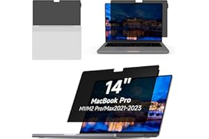 Yamaya Laptop Privacy Screen MacBook Pro 14 inch 2021~2023 (M1 Pro/M1 Max/M2 Pro / M2 Max A2779/A2442),Removable Computer Screen Privacy Shield for Mac 14Inch