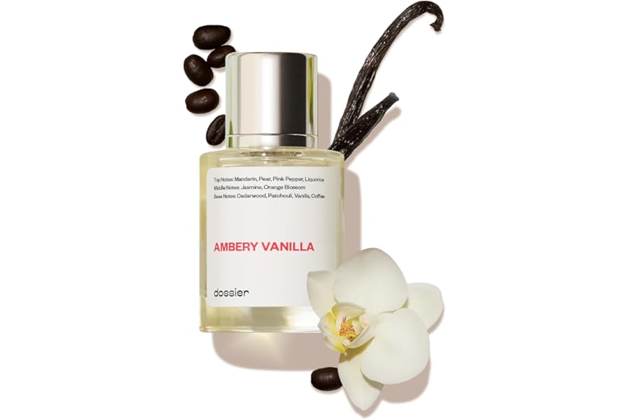 Dossier – Ambery Vanilla 1.7Oz (50ml) – Eau de Parfum – Inspired by Y S.L’s B.lack O.pium – Long-lasting Fragrance – Feminine