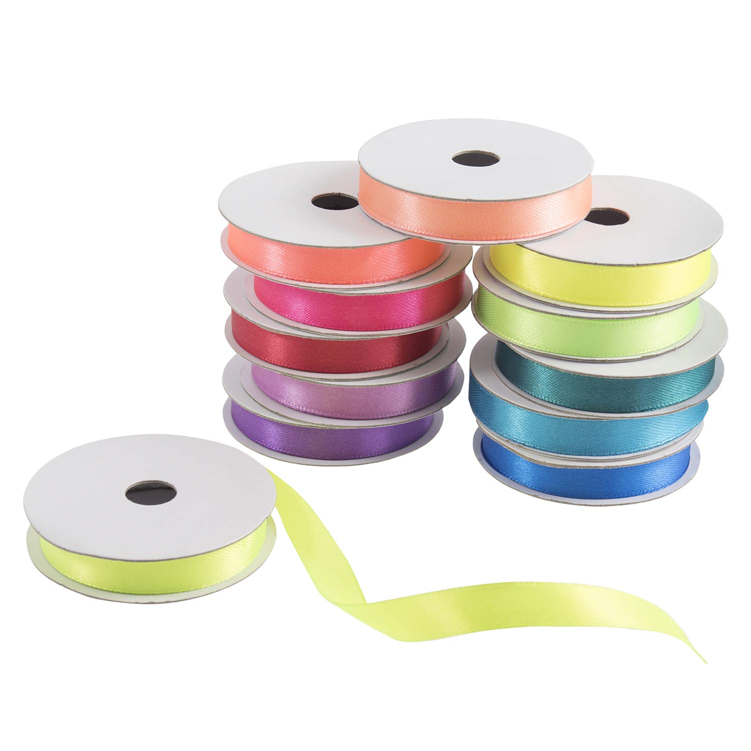 Satin Ribbon Bag, Neon Brights