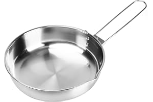 Fire-Maple Antarcti 8" Frying Pan | SUS 304 Stainless Steel Skillet | Durable and Easy to Clean | Ideal for Camping Fishing B