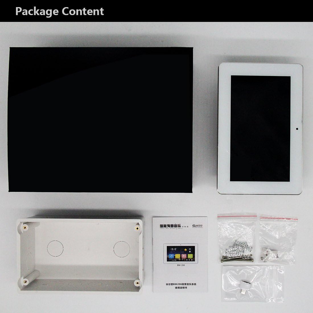 in wall touch screen stereo