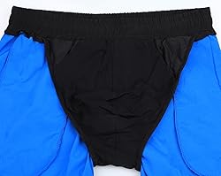 Muscle Alive Men's 4" Running Workout Shorts with
