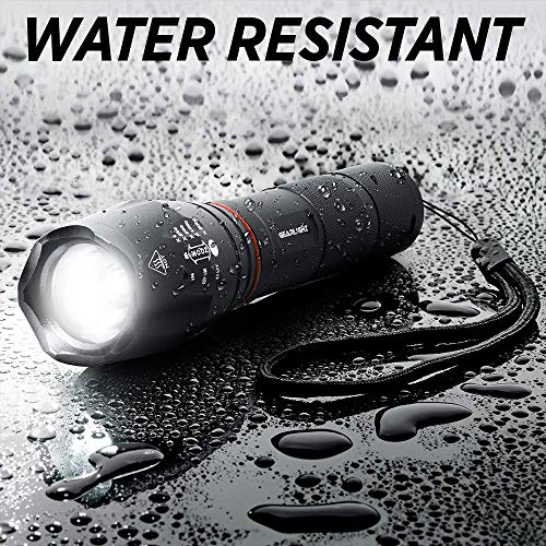 GearLight LED Tactical Flashlight S1000 with Lantern and Magnet - White and Red Work Light - As Seen on TV Tac Light with Batteries Included - Camping, Emergency Taclight Pro Flashlights