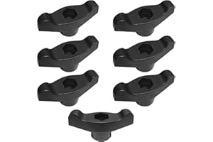 Gabasinover 7 pck 5/16-18 Knob-Wing Compatible with Yard Machines Bolens Yard Man Troy-Bilt Cub Cadet Husky Murray Lawn Mower Lawn Tractor Snowblower 720-04122 532185577 Black