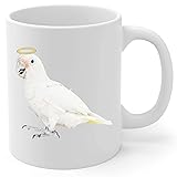 White Goffin's Cockatoo Angel Wings Memorial Coffee