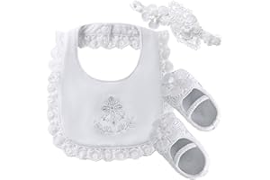 Booulfi Baby Sock Shoes White Newborn Booties Infant Baptism Shoes Socks for Baby Boy Baptism Christening Easter Outfits