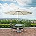 UMARDOO Patio Umbrella,9 Ft Durable Alloy and Ribs Outdoor Table Umbrella with Push Button Tilt and Crank, Fade Resistant,Water Proof Patio Table Umbrella (Ivory)