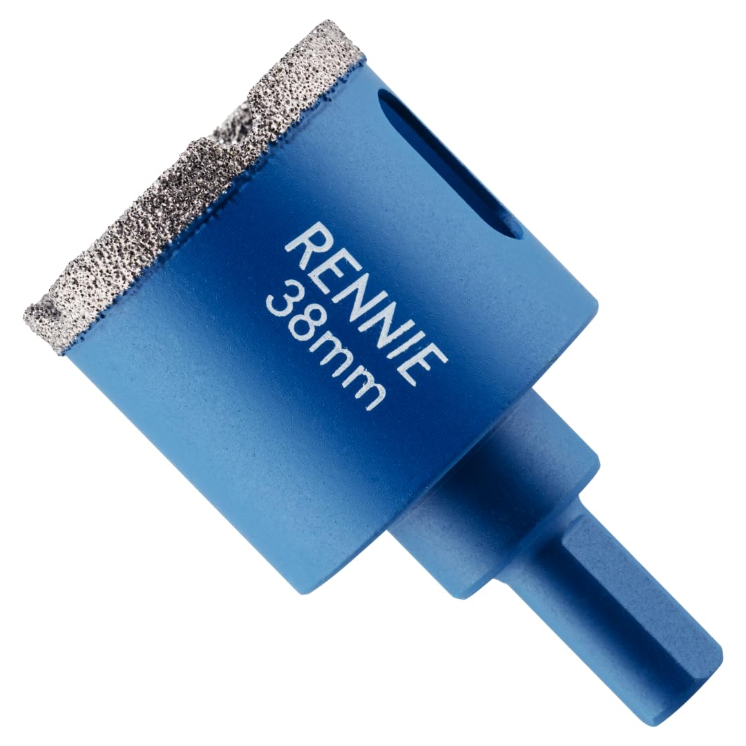 38mm Diamond Hole Saw Drill Bit With Tri Shank For Porcelain Tiles Ceramic Slate Stone Granite Marble Glass. Diamond Core Holesaw/Hole Cutter — image 1