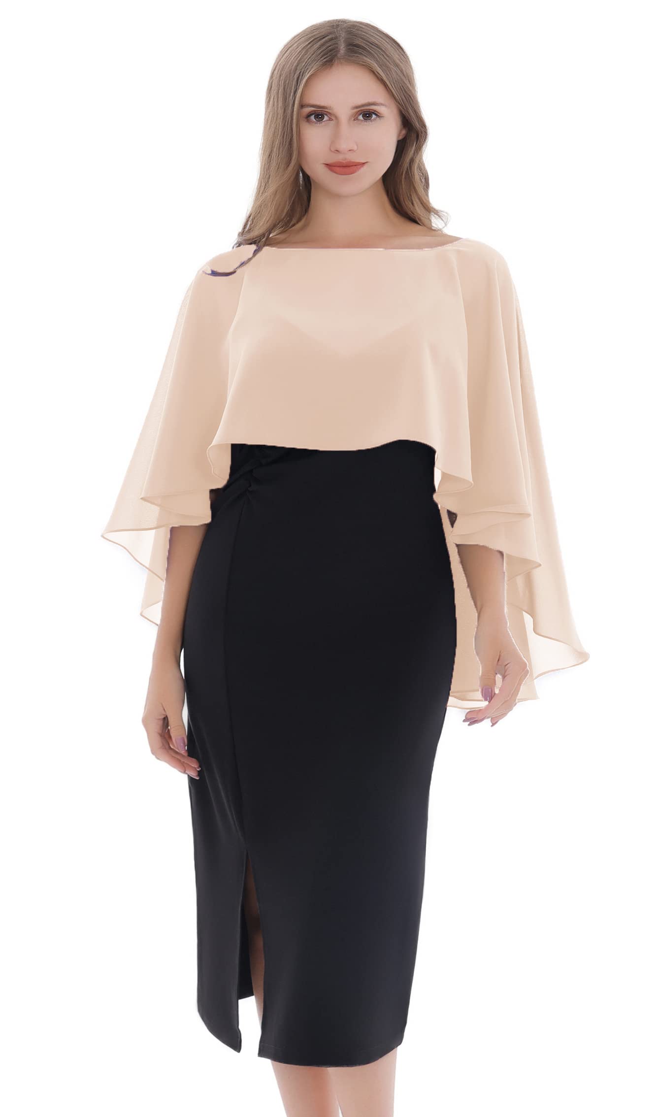 Women's Capelet Shawls and Wraps for Evening Dresses Soft Bridesmaid Shawl  Ch... | eBay