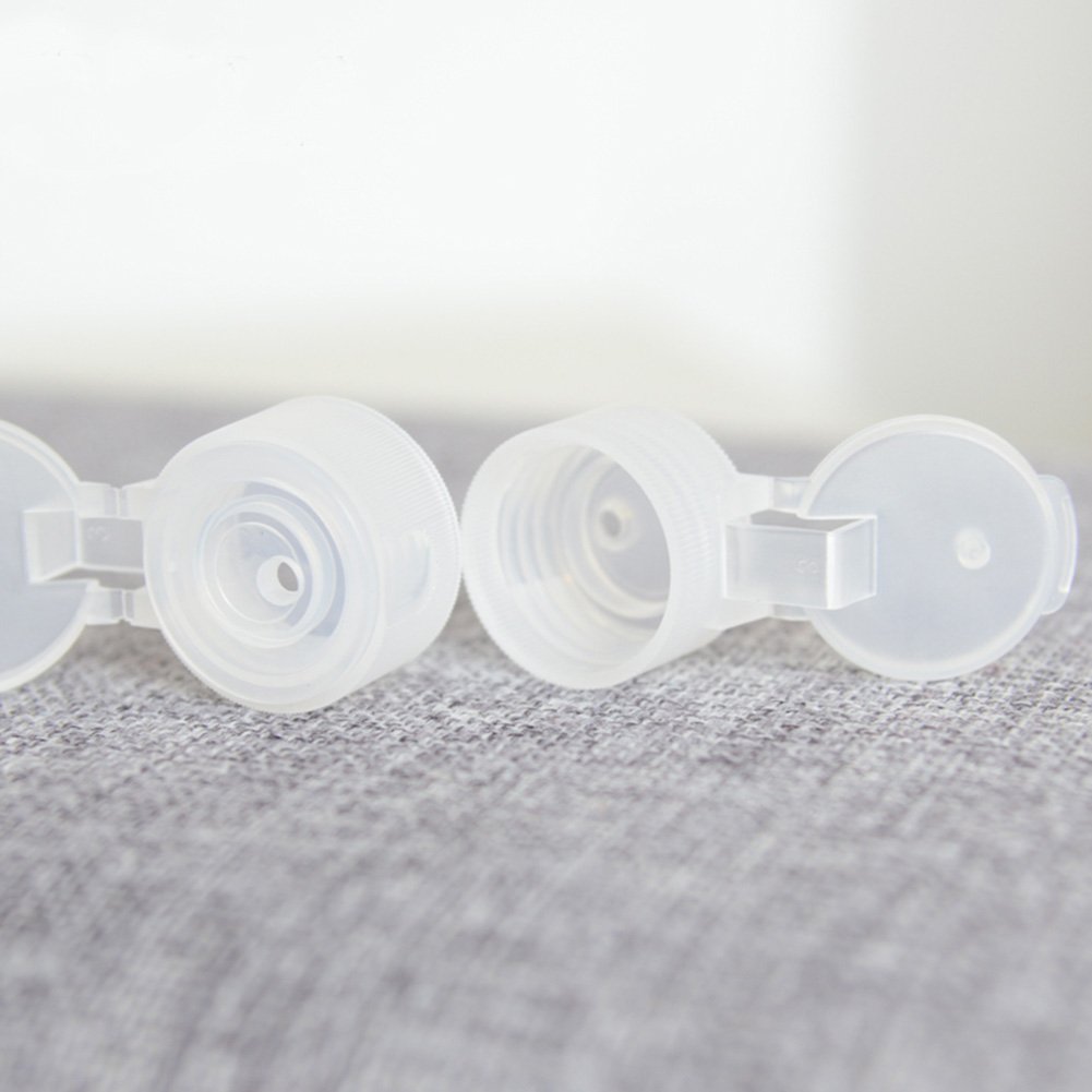 OTO ALINK Travel Size Plastic Empty Toiletry Bottles, 30ml (1 oz) Pack of 6 Liquid Containers with Labels