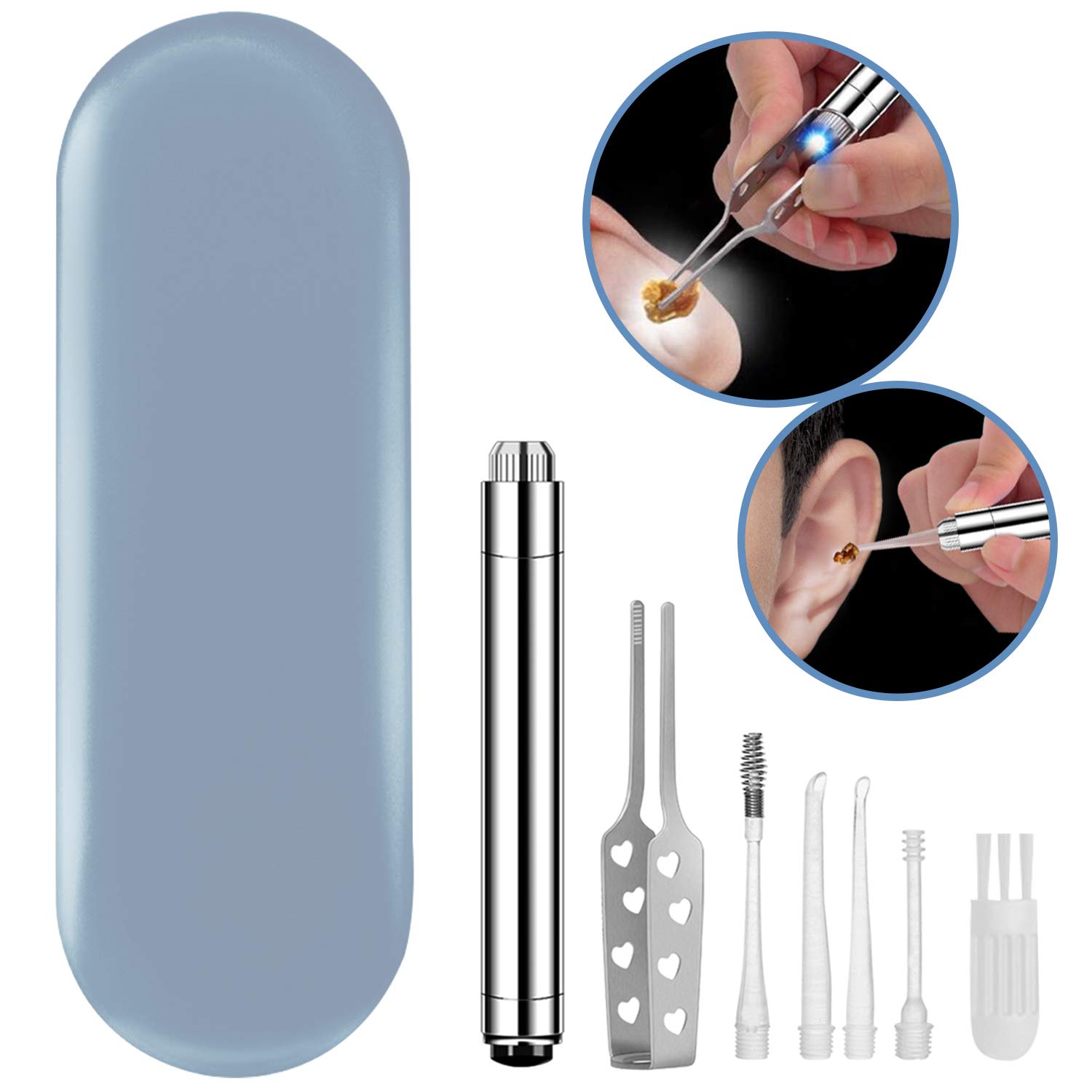 Ear Wax Vacuum Removal, Ear Vacuum Wax Remover 360 Rotatable