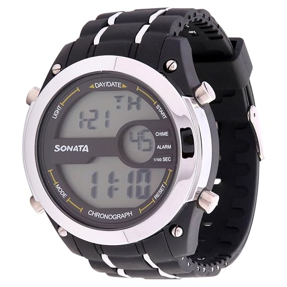 sonata 77034pp01 digital watch