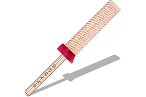 Depvko Super Long Barrel Nail Drill Bits, 3/32'' Carbide Drill Bits, Two Way Rotate Professional Safety Bits for Acrylic Nail Kit, Fast Remove for Manicure Pedicure Cuticle Gel Polishing(F, Rose Gold)