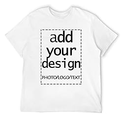 Custom Mens t Shitr Add Your Own Logo Text Photo