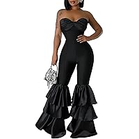 Amazon.com: Ecirod Womens 2024 Summer Strapless Jumpsuits