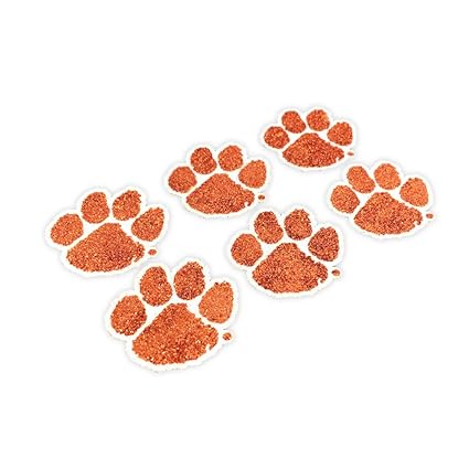 Eyeblack Clemson Tigers Ncaa Glitter Decals Perfect For Game Day And Tailgate 6 Decals