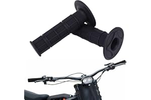 IUVWISN Dirt Bike Handlebar Grips 7/8" Rubber Handle Grip Universal for Sur Ron Surron LBX Talaria Sting R MX3/R MX4 MX5 Talaria X3 XXX E-Ride Pro SR S SS 2.0 3.0 Ventus One Electric Dirt Bike Black