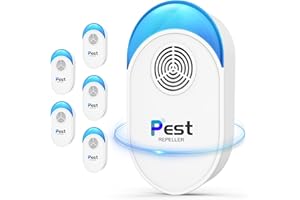 DOS VECES Upgraded Ultrasonic Pest Repeller 6 Packs, 2024 Indoor Mosquito Repellent, for Mouse, Rodent, Roach, Bugs, Mice, Spider, Electronic Plug in Pest Control for House, Garage, Warehouse, Hotel