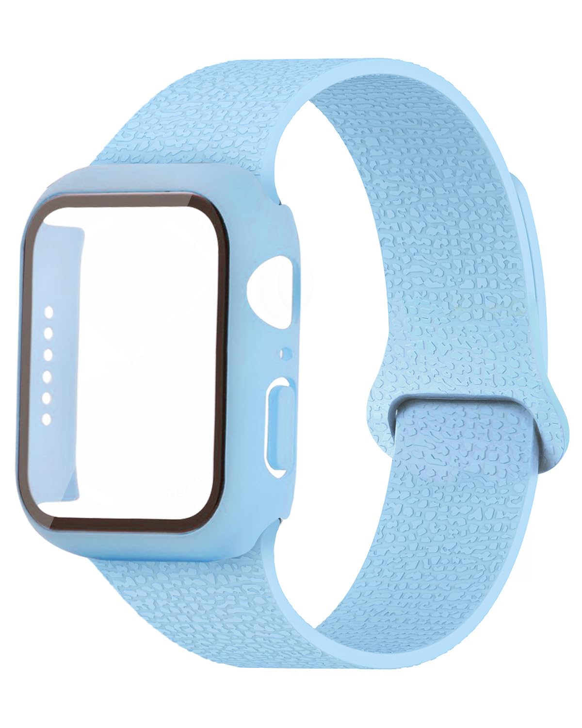 Magnetic Silicone Band and Case Compatible with Apple Watch Band 40mm 41mm 42mm 44mm 45mm 46mm Women Men, Soft Waterproof Sport Strap for iWatch Series 11 10 9 8 7 6 5 4 3 2 1 SE