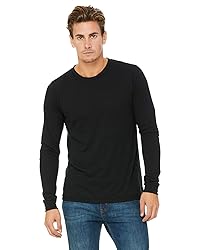 Bella Canvas Men's Jersey Long Sleeve Tee, Solid