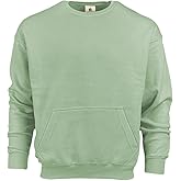 Homespun Ultra Soft 3-End Ringspun Cotton/Poly Fleece Pouch Pocket Crews