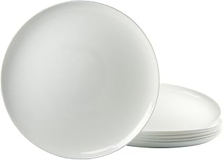 Arcoroc ARC L2810 Solutions Uni Pizzateller, 32cm, Opalglas, weiß, 6 Stück